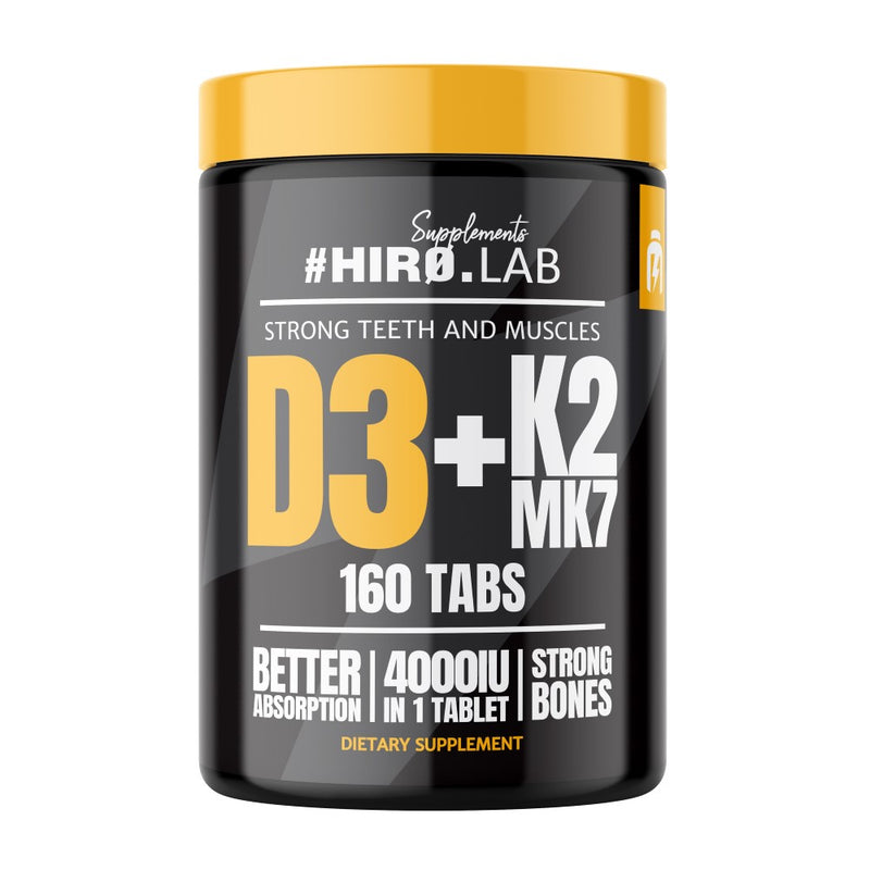 Hiro Lab Vitamin D3 4000IU + K2 MK7 - 160 tabs