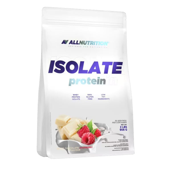 Allnutrition Isolate Protein - 908g white chocolate raspberry *BEST BEFORE 10/2024*