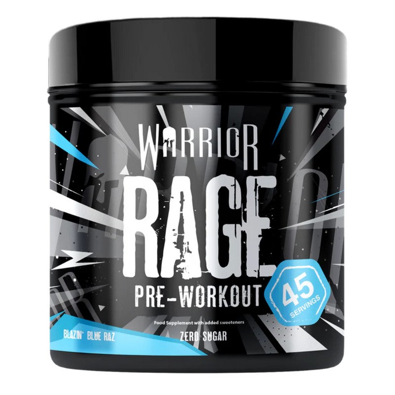 Warrior Rage - 45 servings Blue Raspberry *BEST BEFORE 05/2024*