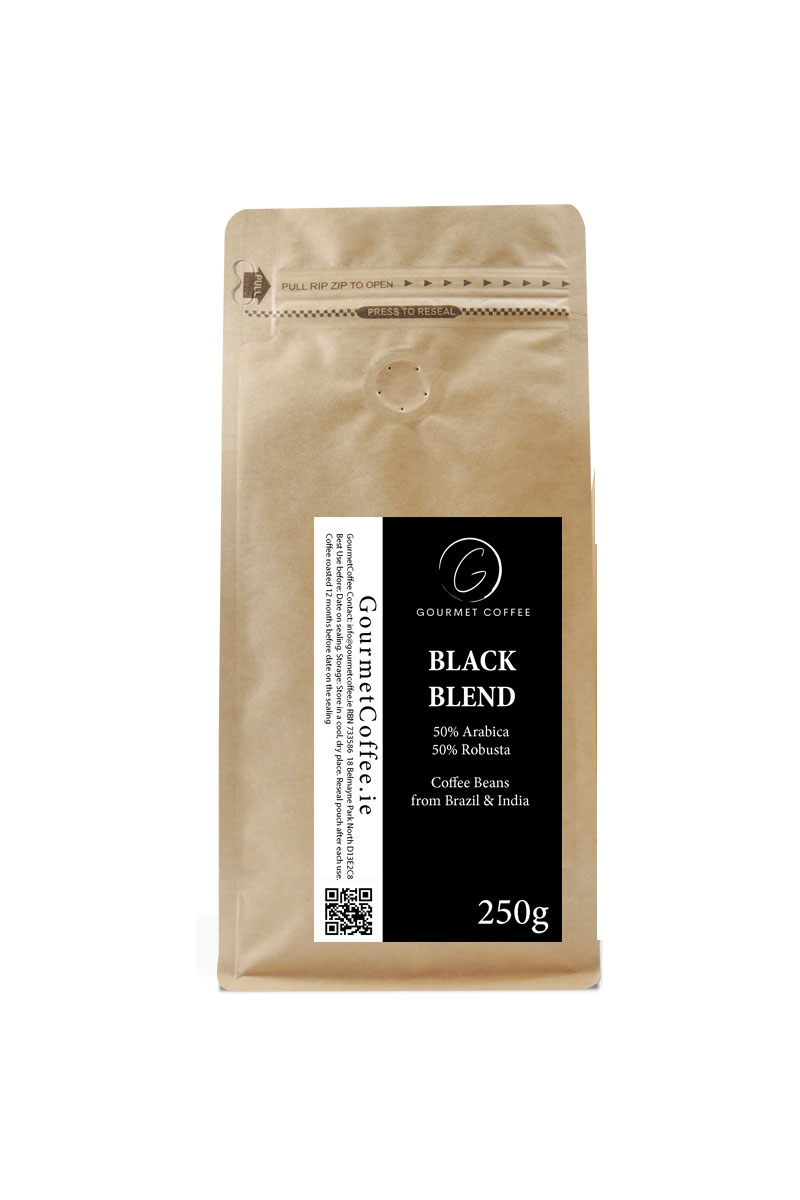 Gourmet Coffee Beans - Black Blend Coffee from Brazil and India 1kg