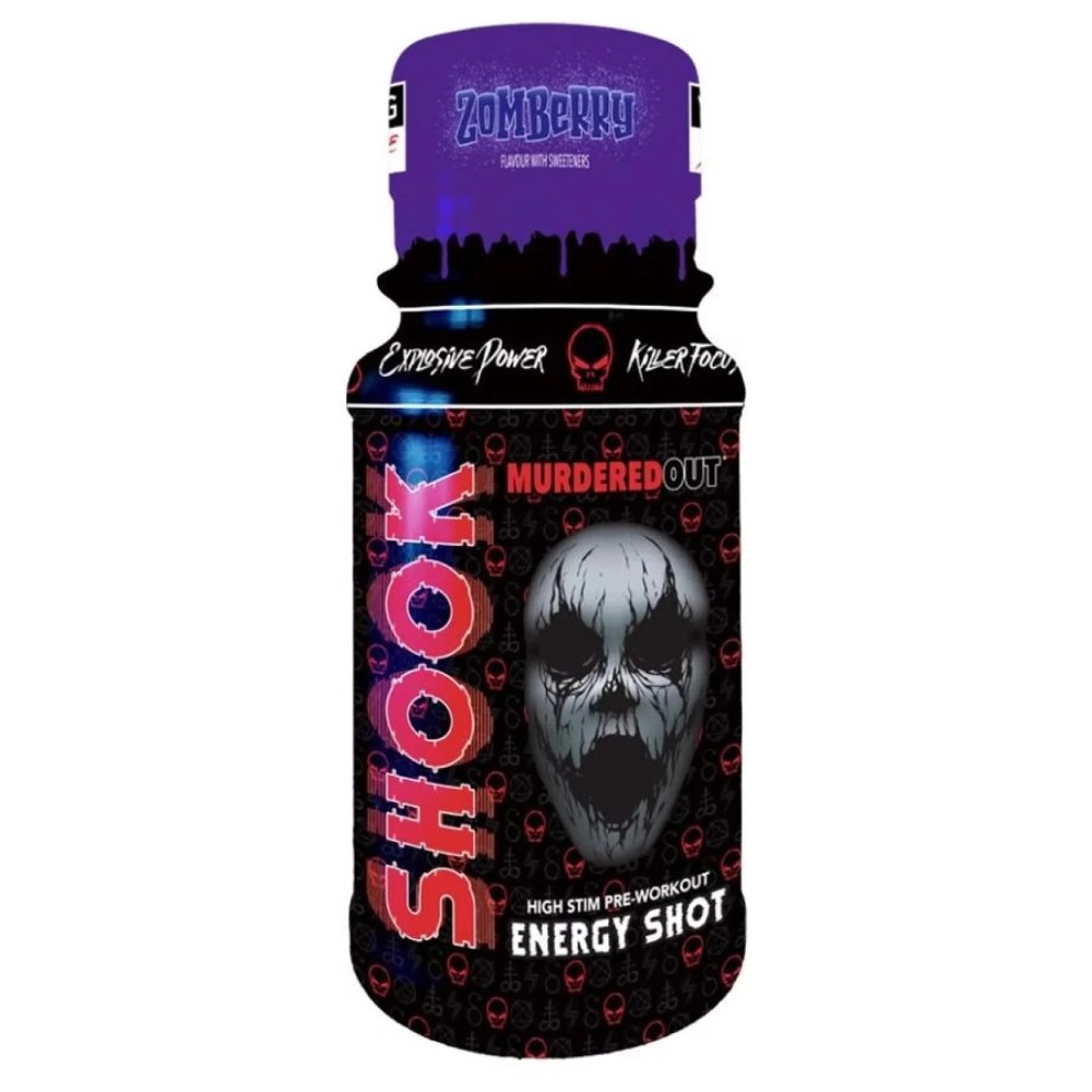 Murdered Out SHOOK Pre-Workout Shot - 60ml (Pack of 12)