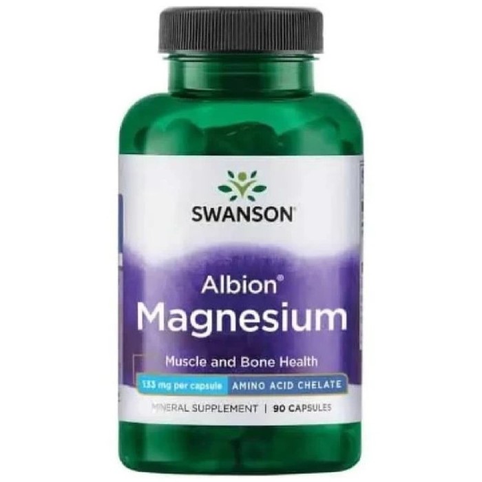 Swanson Albion Magnesium 133mg - 90 caps