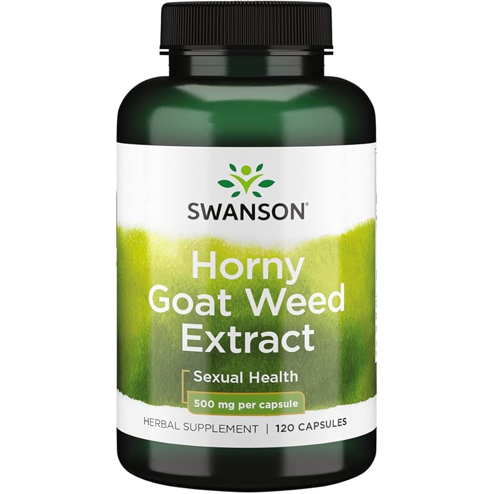 Swanson Horny Goat Weed Extract 500mg - 120 caps