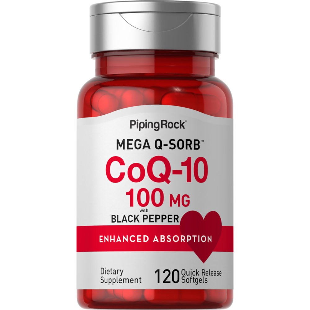 Piping Rock CoQ10 100mg - 120 Quick Release Softgels