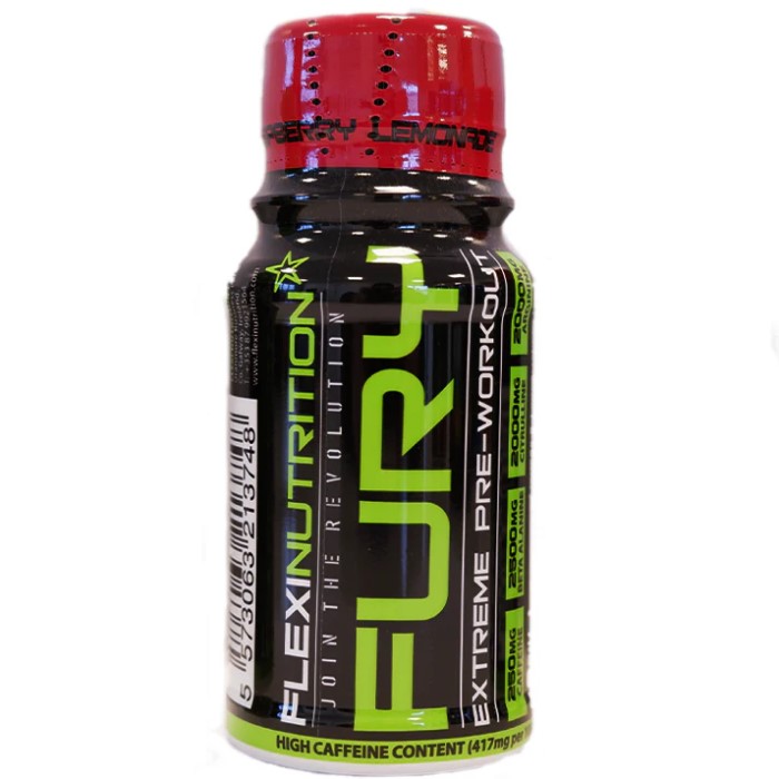 Flexi Nutrition Fury Pre-Workout Shot - 60ml (Pack of 12)