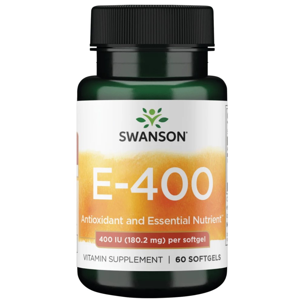 Swanson Vitamin E 400IU - 60 softgels