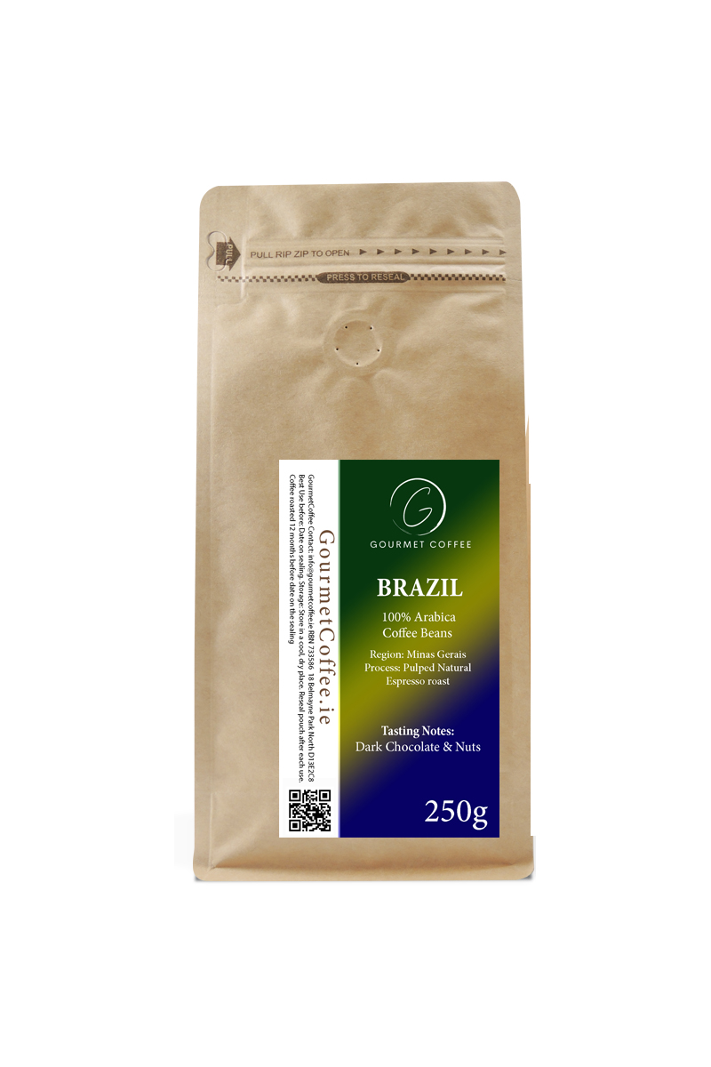 Gourmet Coffee Beans - Brazil Fazenda Rainha 100% Arabica 250g