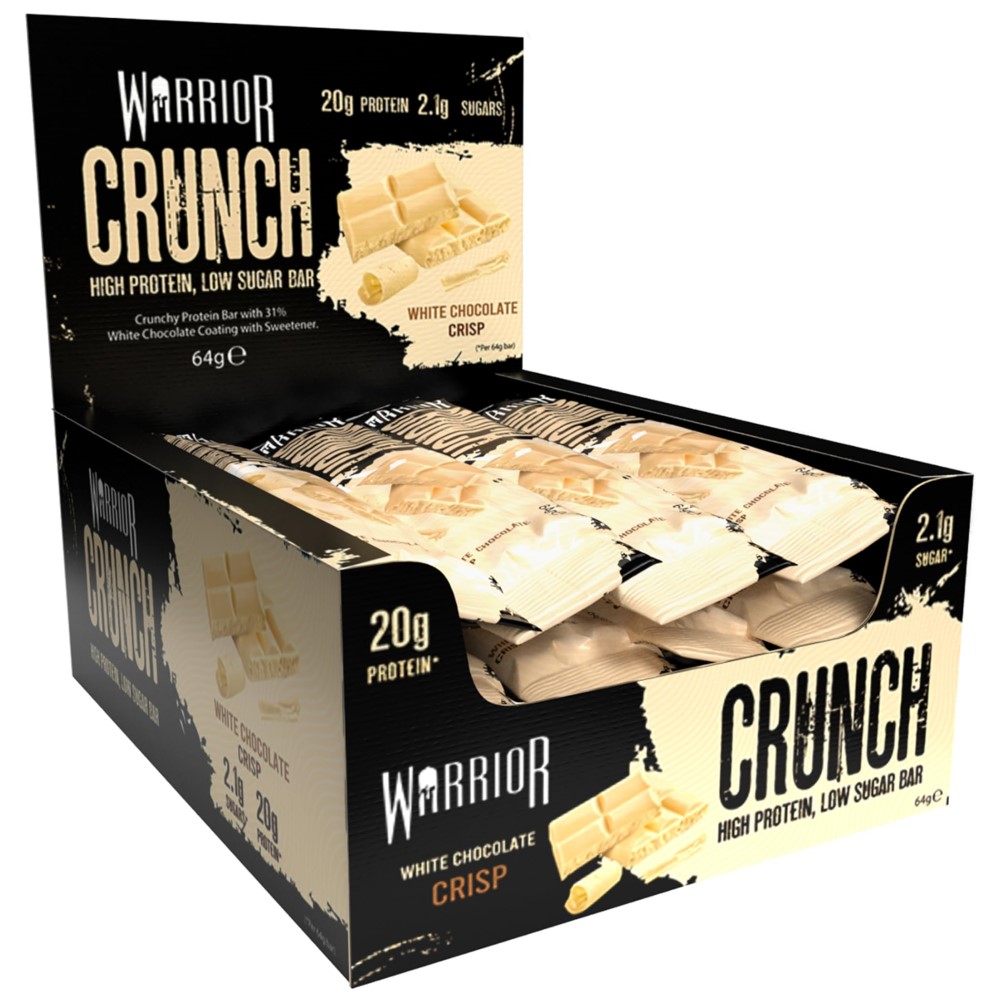 Warrior Crunch Protein Bar - 64g (Box of 12)