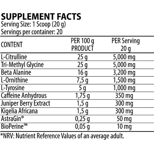 Dorian Yates NOX Pump Ultimate - 400 g