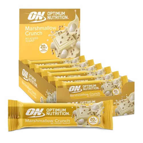 Optimum Nutrition Protein Bar - 65g Marshmallow Crunch (Box of 10)