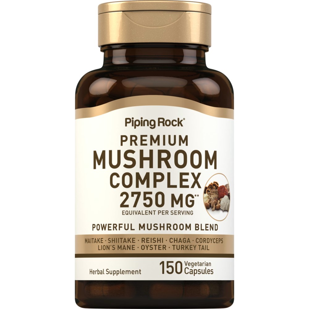 Piping Rock 8 Mushroom Complex 2750mg - 150 Vegetarian Caps