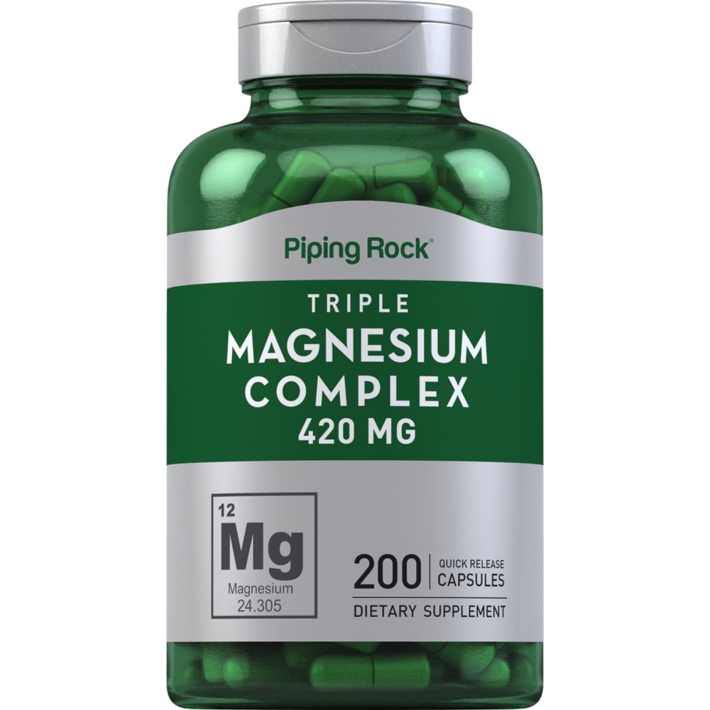 Piping Rock Triple Magnesium Complex 420mg - 200 Quick Release Capsules