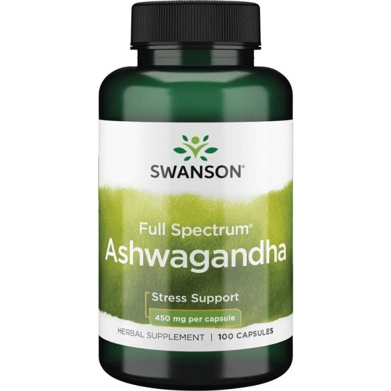 Swanson Full Spectrum Ashwagandha 450mg - 100 caps